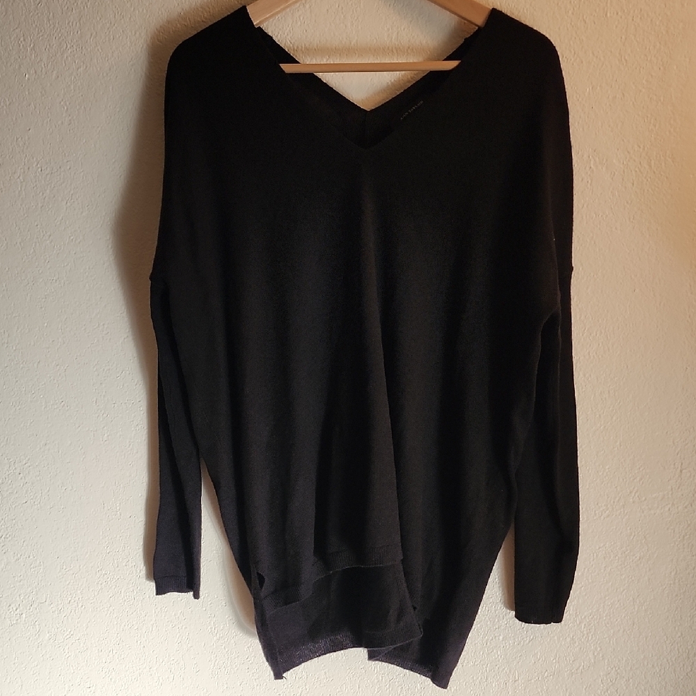 Ann Taylor Charcoal Knit Top